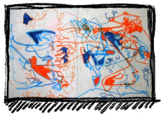 Rox Flame - Wellington New Zealand Artist - blue orange