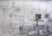 Sketch of lounge, Island Bay Wellington - Rox Flame